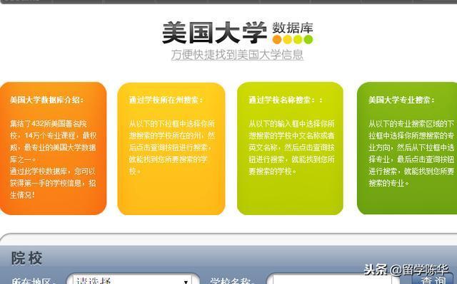 美国留学生家长必看干货：常用的查校网站