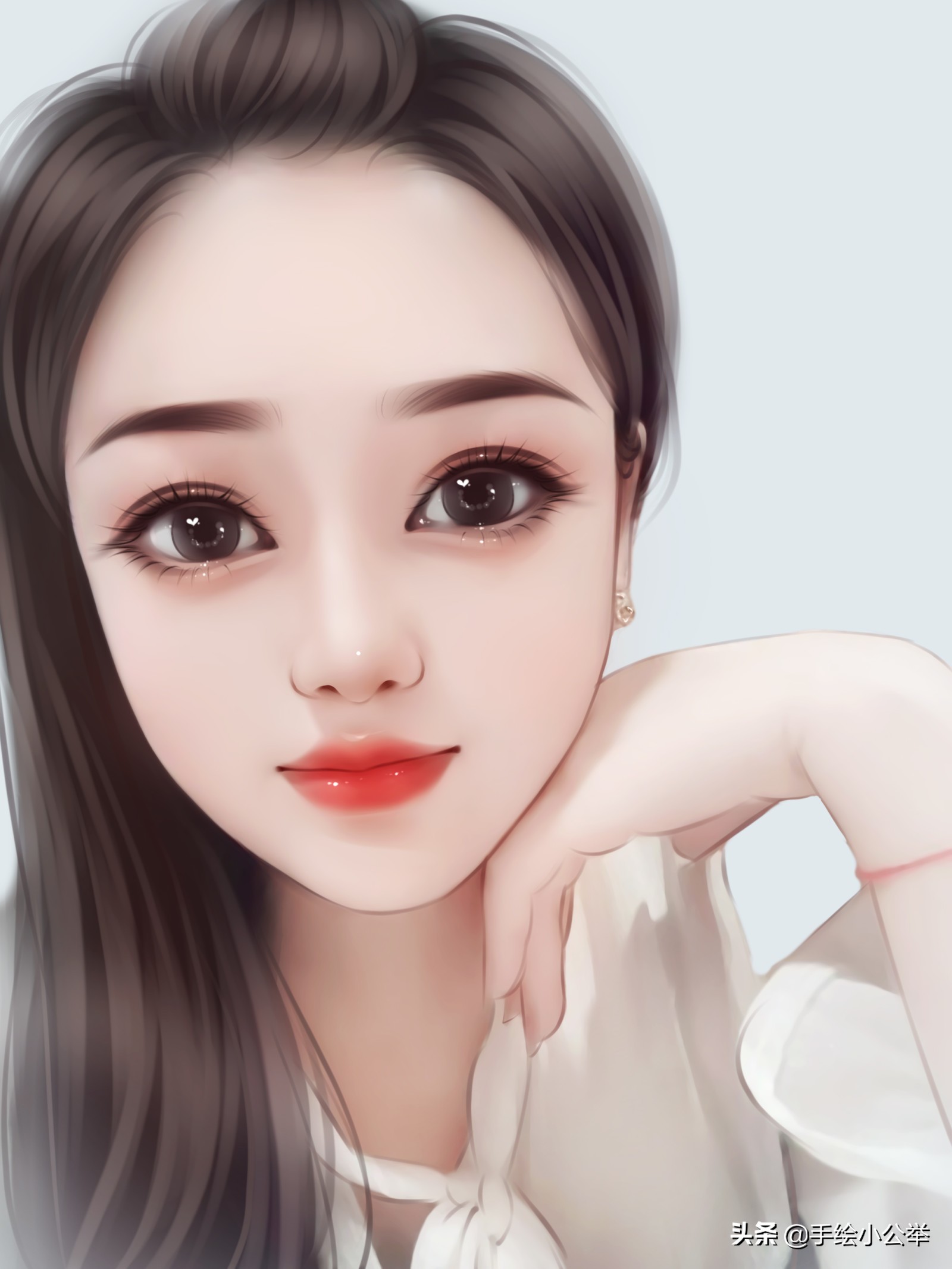 2022换新头像,大眼睛手绘漫画头像萌系又萌又可爱的女生头像