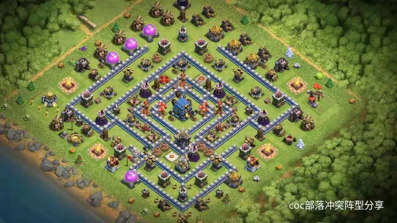 COC：部落冲突12本战阵链接分享