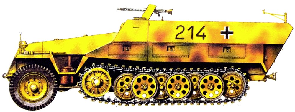 二战德国半履带装甲车之251/1型半履带装甲运兵车（二）