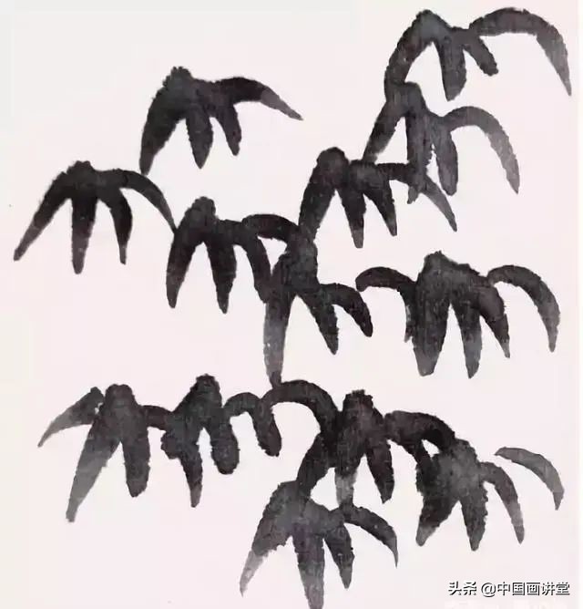 国画教程：12种点叶画法