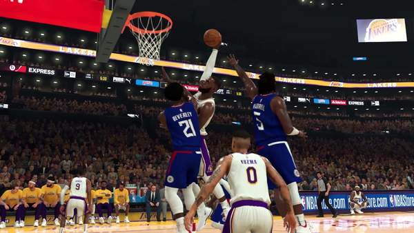 热血nba里有哪些球星(CJ 2019：《NBA 2K20》演示预告 明星大神热血灌篮)