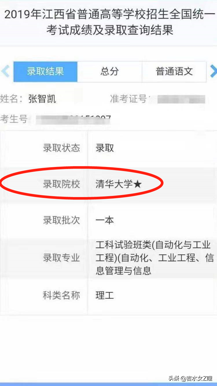 最新消息！吉水2名高考学子录取清华大学1名录取北京大学