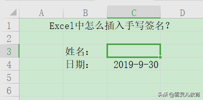 wps插入的签名(Excel中怎么插入手写签名？)