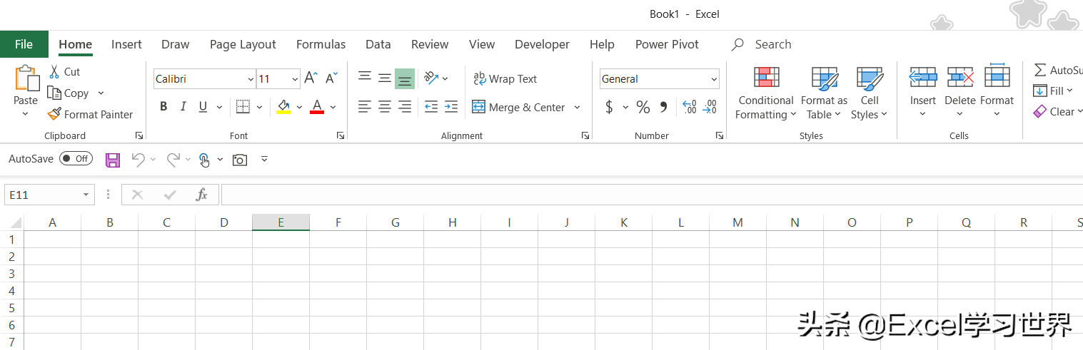 如何更改 Excel 背景图案、主题色？