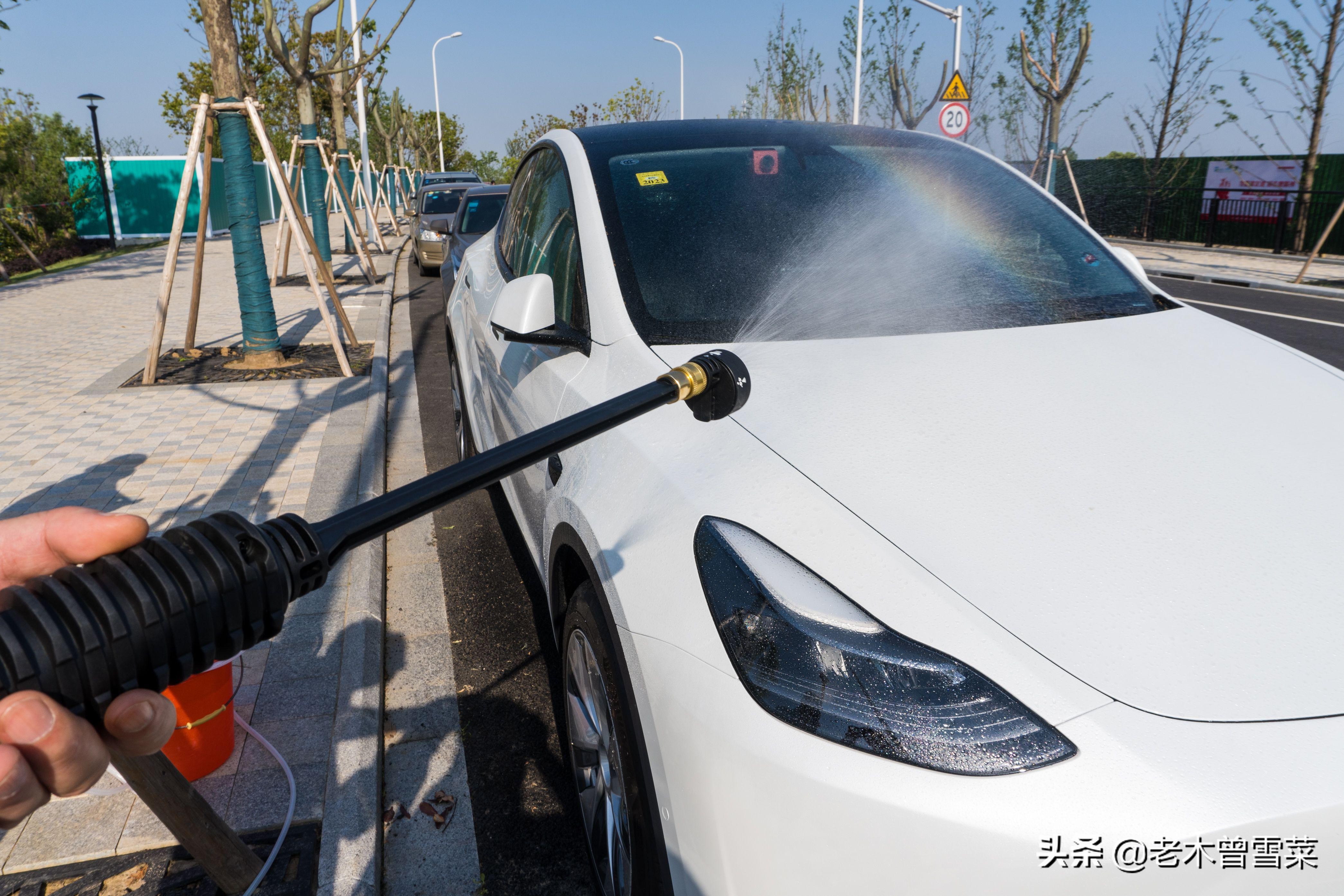 户外郊游洗车体验