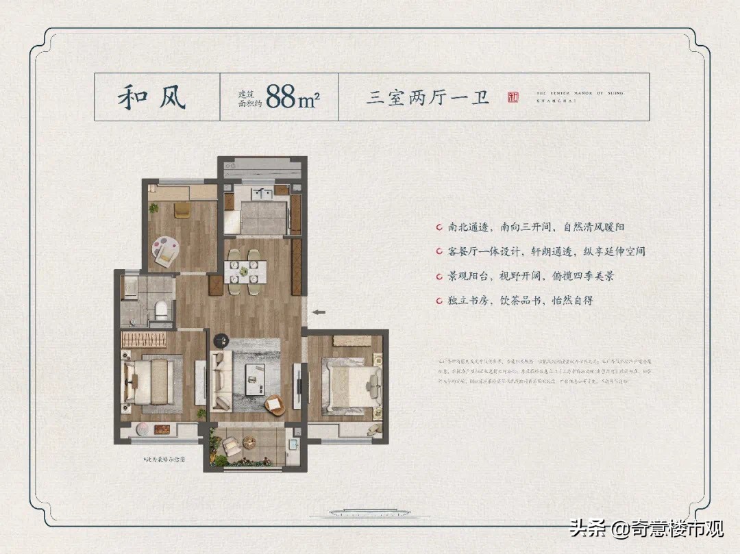 奇意大看点：中心豪宅扎堆认筹，全新热盘户型图曝光！楼市入夏