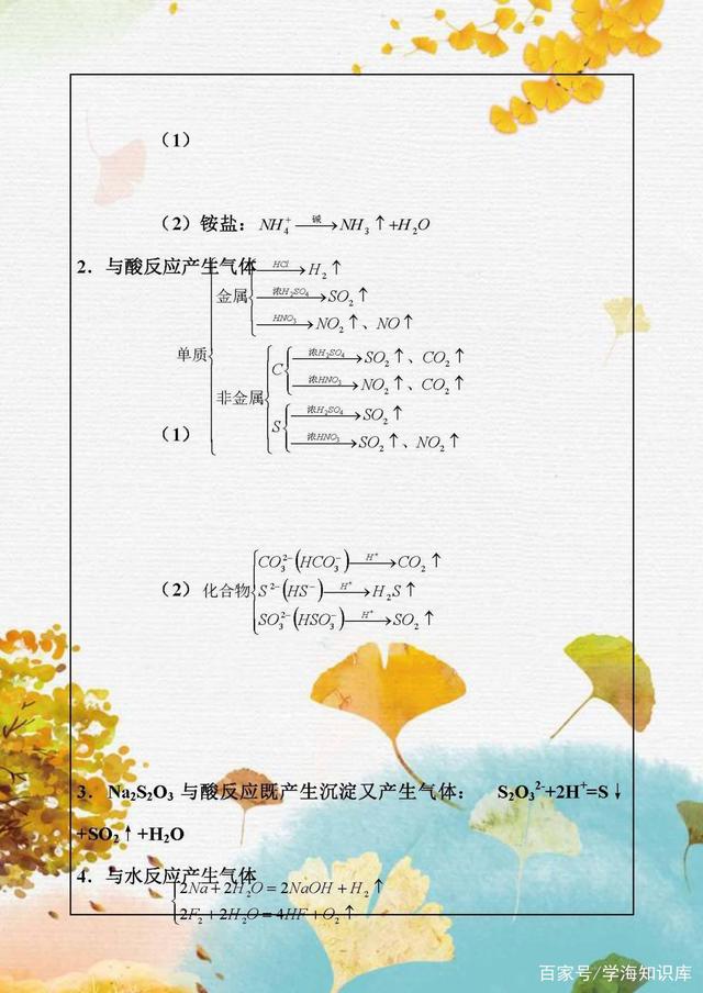2020高考化学：必背知识点归纳与总结，今年的考生先拿去看看！