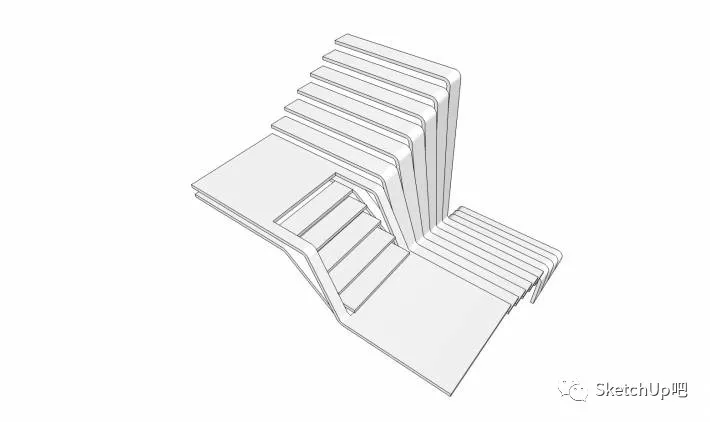 SU建模教程·骚断腿的曲线楼梯