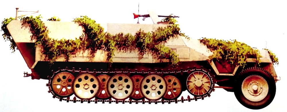 二战德国半履带装甲车之251/1型半履带装甲运兵车（二）