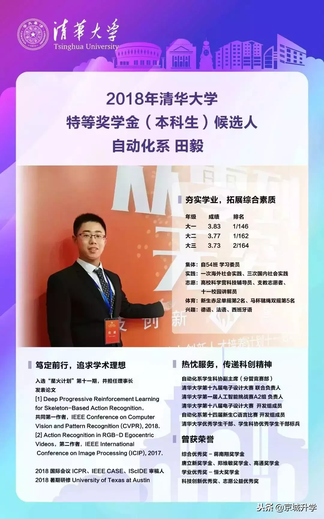 吓人！清华校园最顶尖学霸简历曝光，场面堪比神仙打架！