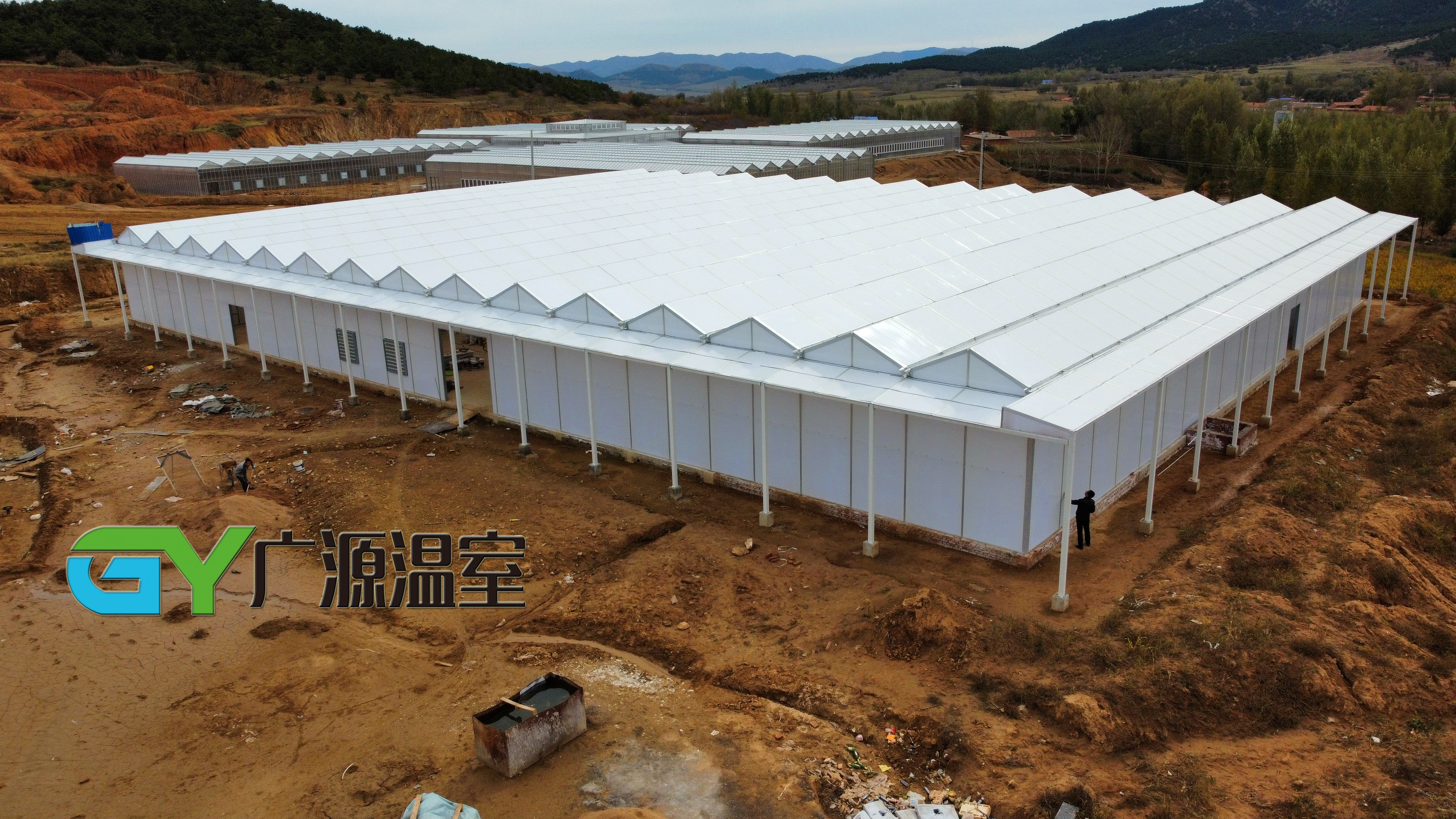 乳白色阳光板在连栋温室大棚中的应用、温室仓储加工中心案例分享