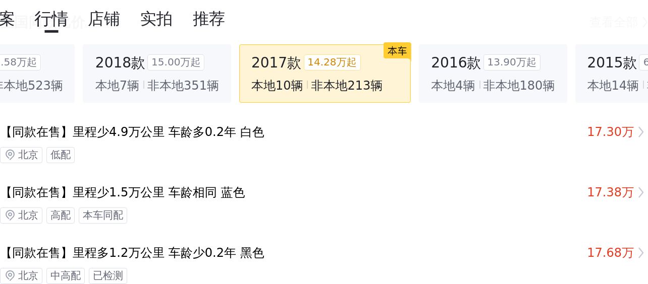 17款奔驰E300L，曾经的C级车“大哥”，如今不到17万就能开回家？