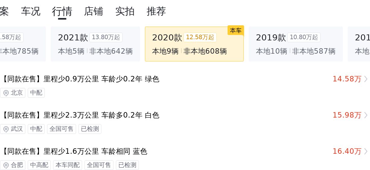 绿色小旋风，一手奔驰C260L运动版，7.2万公里，14.98万！