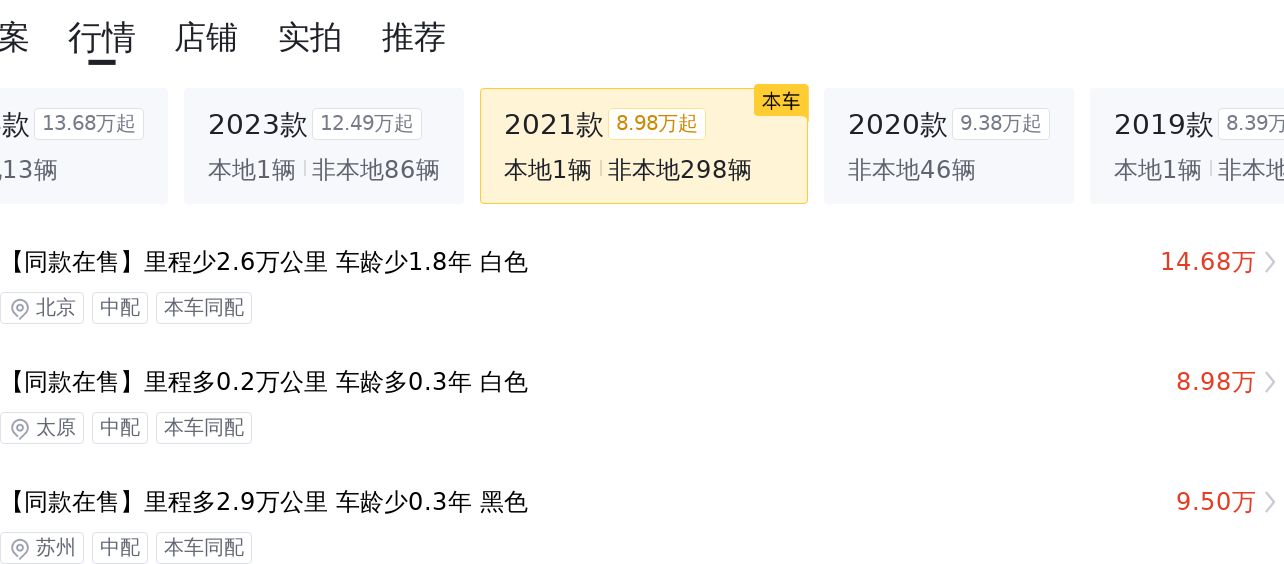 家用代步优选，一手本田CR-V2021款，4.8万公里仅售12.68万