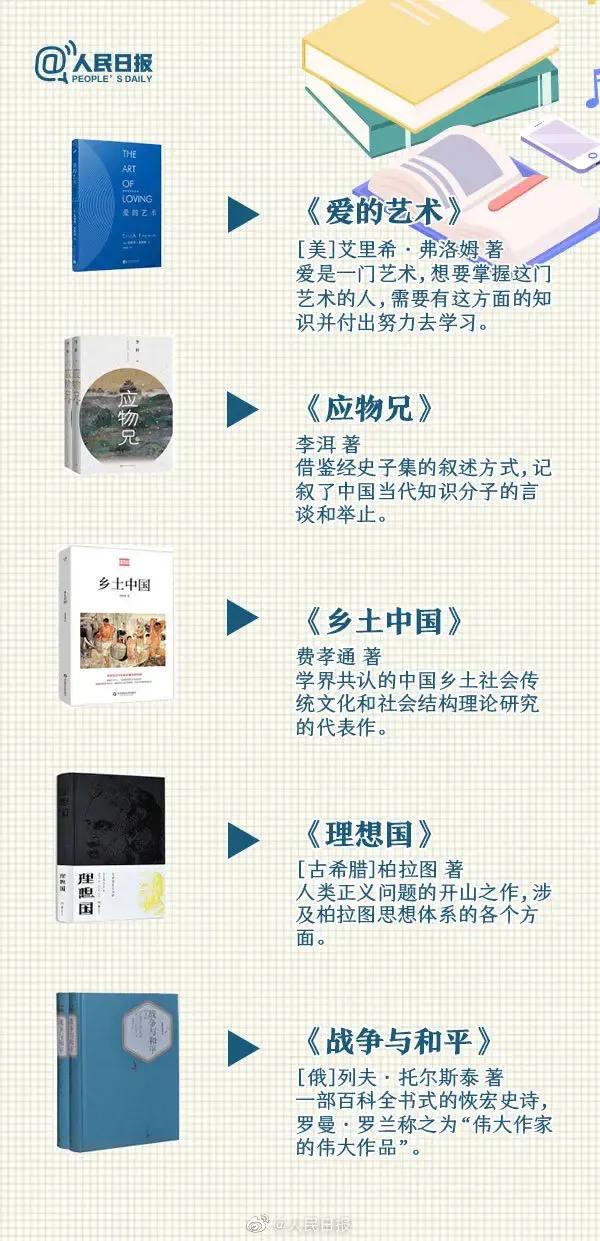 人民日?qǐng)?bào)推薦讀和收藏的40本好書