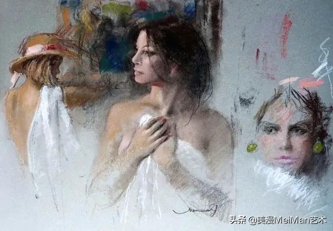 强烈的色彩，野性的美感，欣赏西班牙画家美不胜收的油画美女