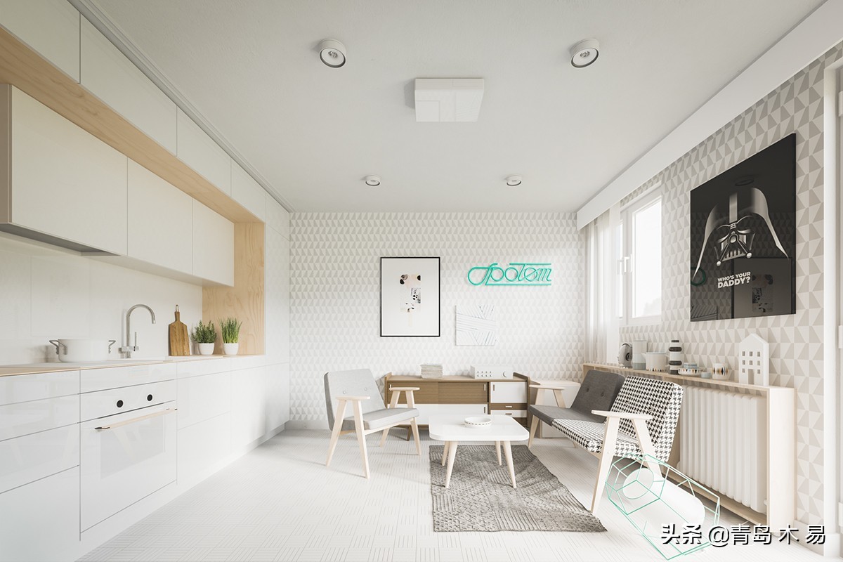 4套50㎡极简小户型装修设计，实用与美感兼具