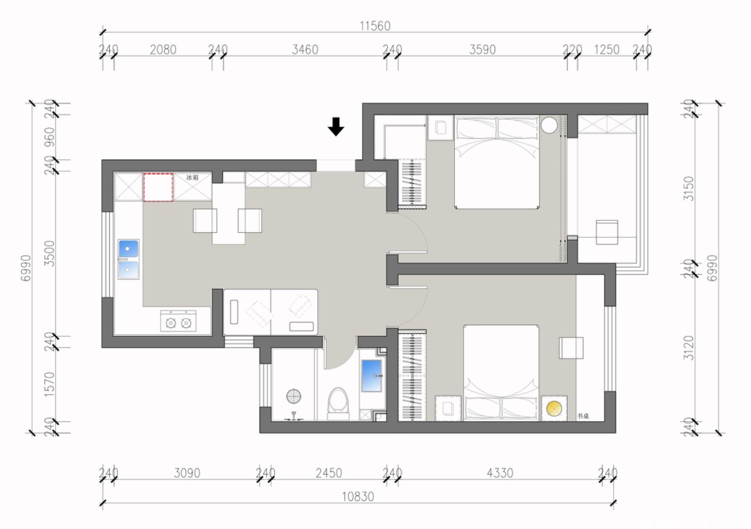 装修一定要拆墙？她69㎡小家，不做拆改工程，照样干净实用