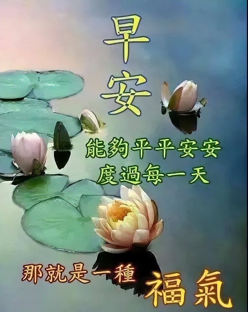 秋天清晨微信问候早上好表情包图片 幸福花祝你幸福美满图片