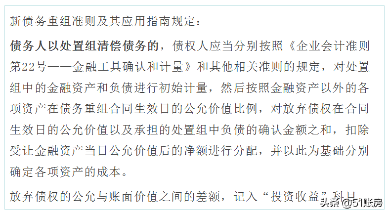 会计实务 | 一文读懂新准则下债务重组的财务处理