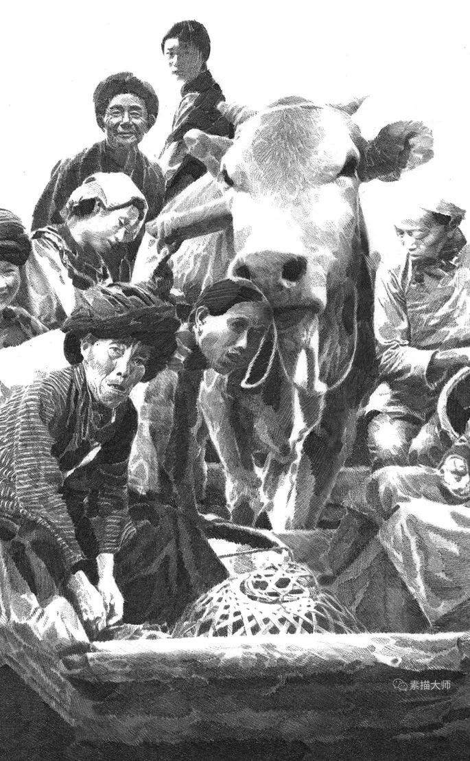 当代著名画家李晨,《边城》高清插画!| 情感与绘画语境的结合