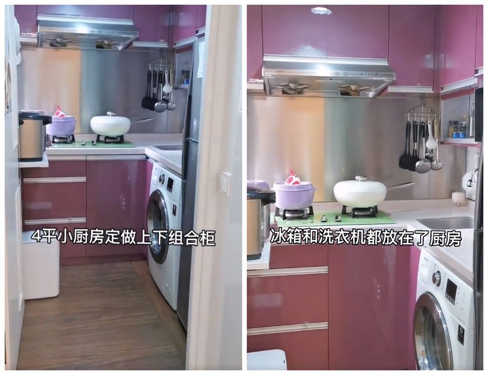 香港一家三口的蜗居：缩小客厅，30㎡一室改两室，没想到还挺舒适