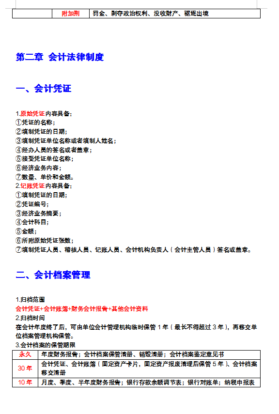 2022年初级会计新版三色笔记58页，不用看书背会90+，收藏备用