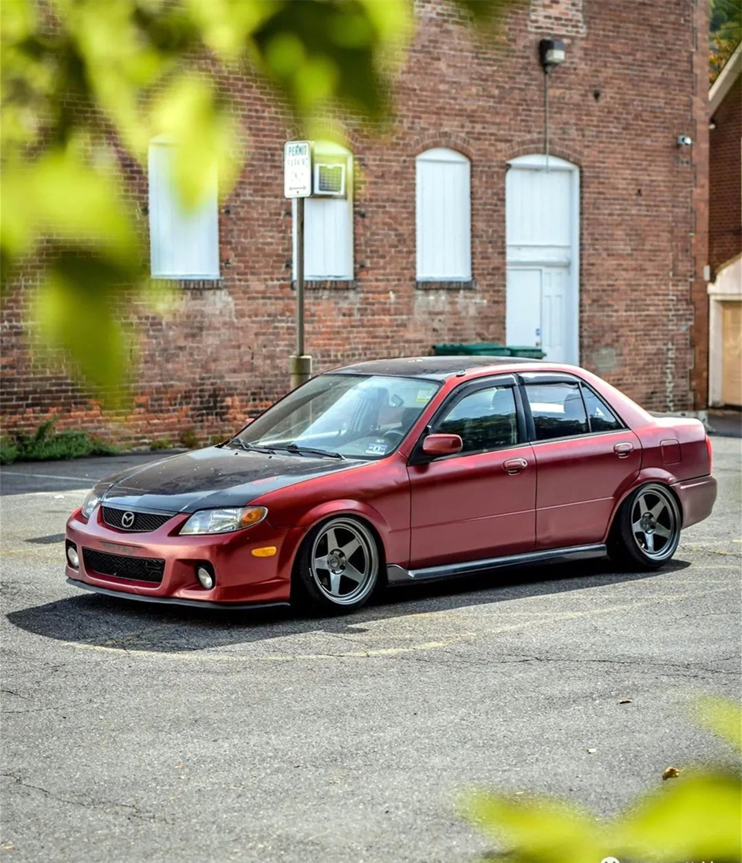 还记得马自达323吗?姿态改装福美来样子还不过时-我的快乐小窝