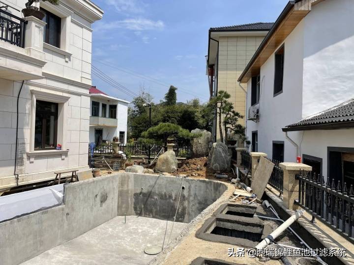 煦瑞生态水如何把拆除的旧池建造成标杆鱼池？鱼池过滤系统揭秘