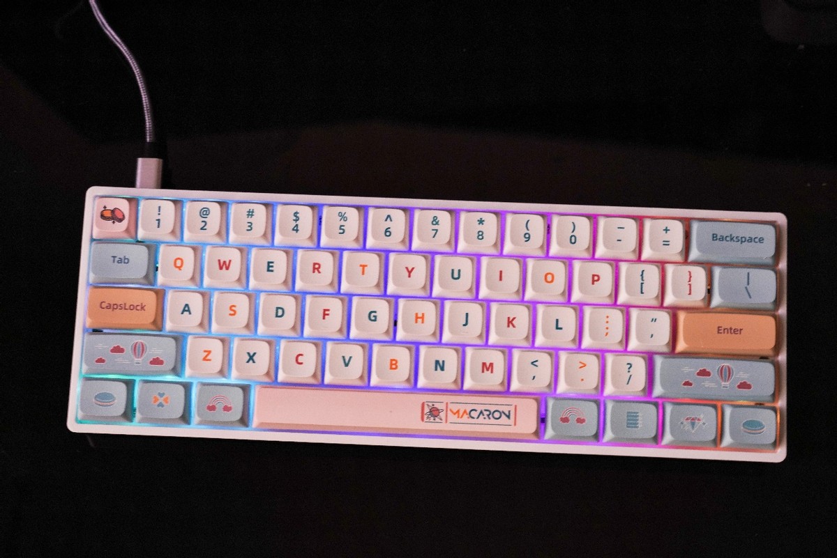 颜控不能拒绝的键盘，享受客制化设计，小呆虫马卡龙主题配色