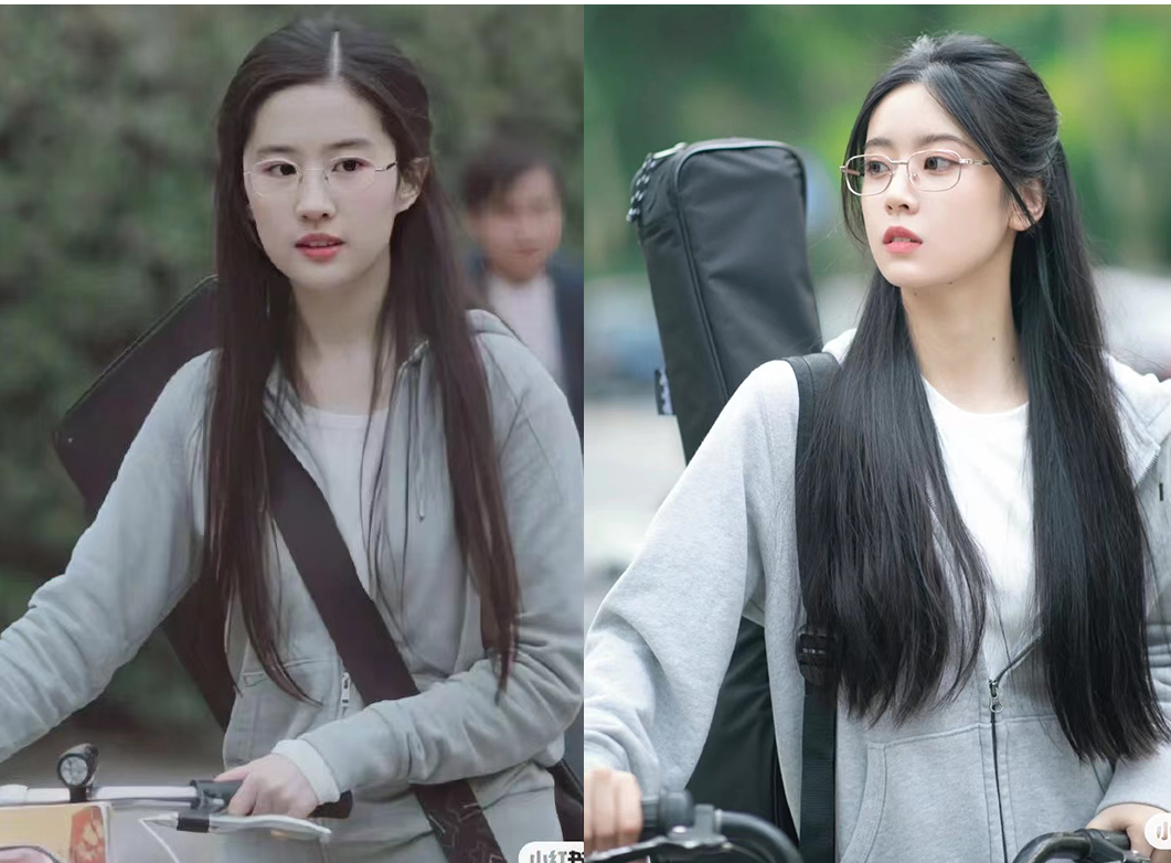 鞠婧祎又来造福美妆界了！素人撞脸刘亦菲，气质却差了十万八千里