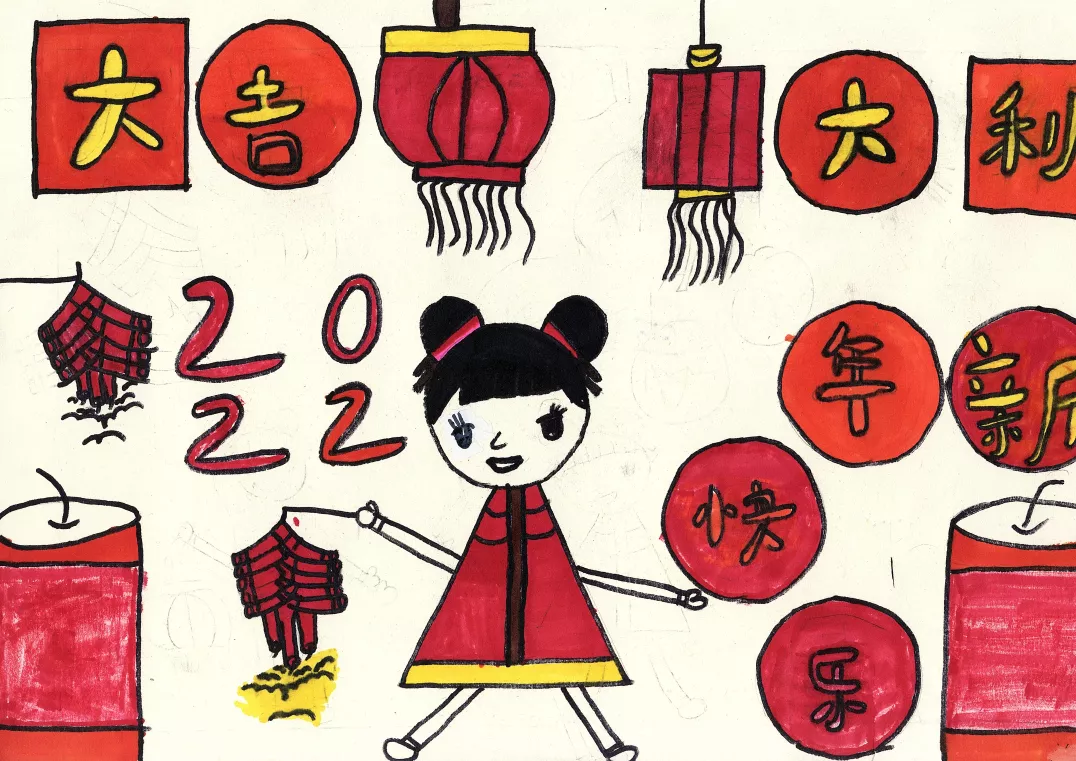 警察叔叔:金盾学校小朋友手绘新春祝福喊你签收!