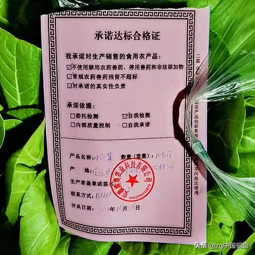 定远县首批“承诺达标合格证”跟随农产品上市