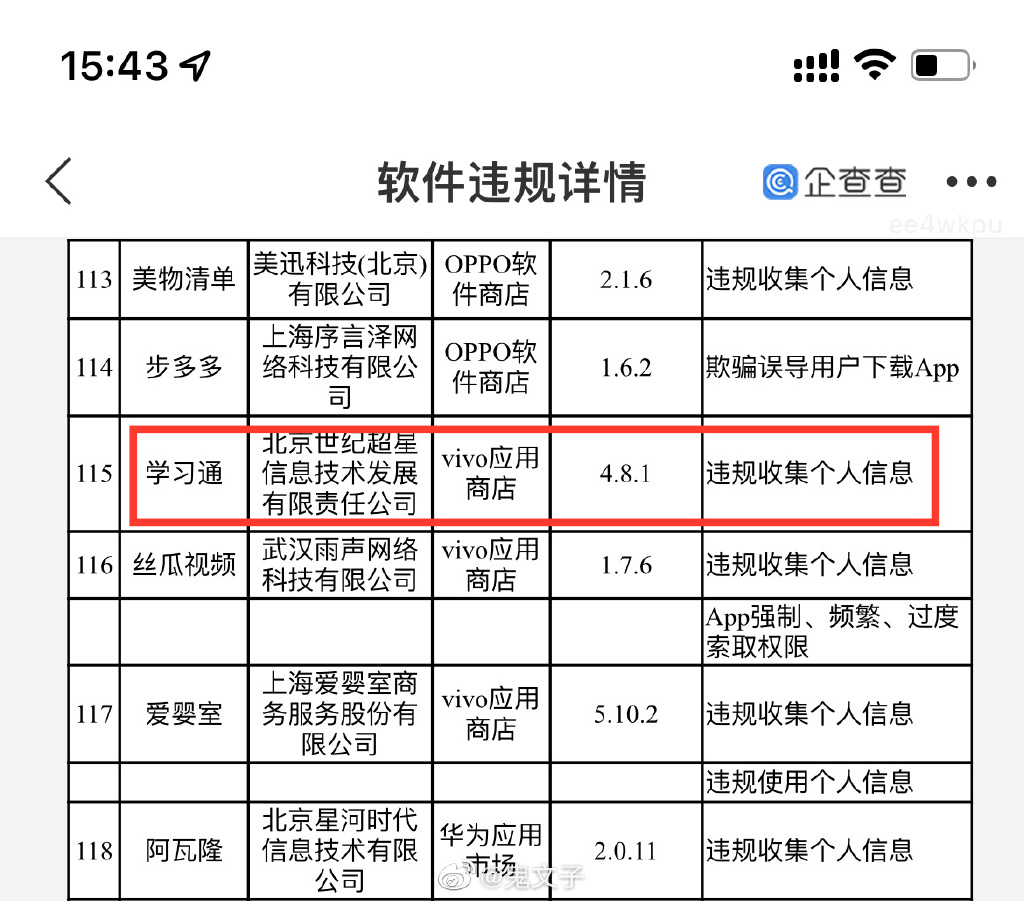学习通信息泄露，疑似一亿七千万条