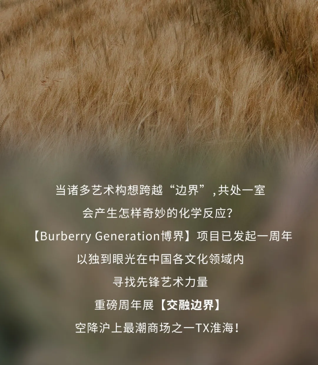 2022第一场艺术展！Burberry携手年轻艺术家登陆TX淮海仅限10天