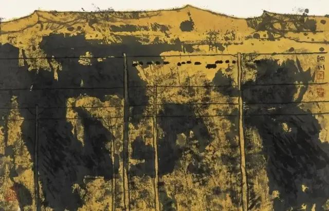 他的画激情迸发，境界博大