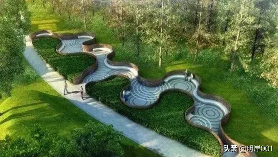 明岸：景观中曲线的应用