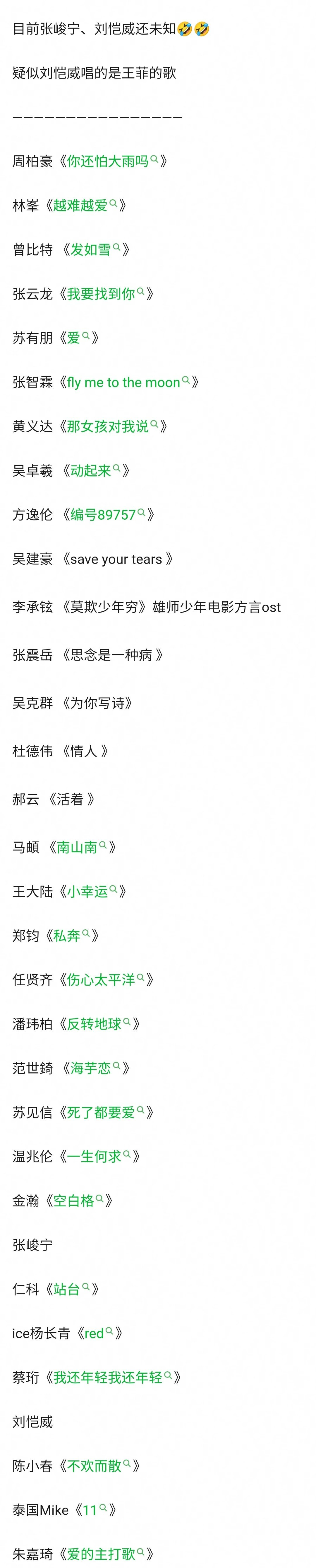 披哥2：初舞台歌单及打call阵容、一公选歌分组及结果，都在这里