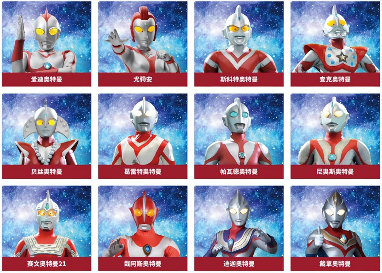 奥特曼图鉴(奥特曼官网公布52个奥特曼名单,你能背出来几个?