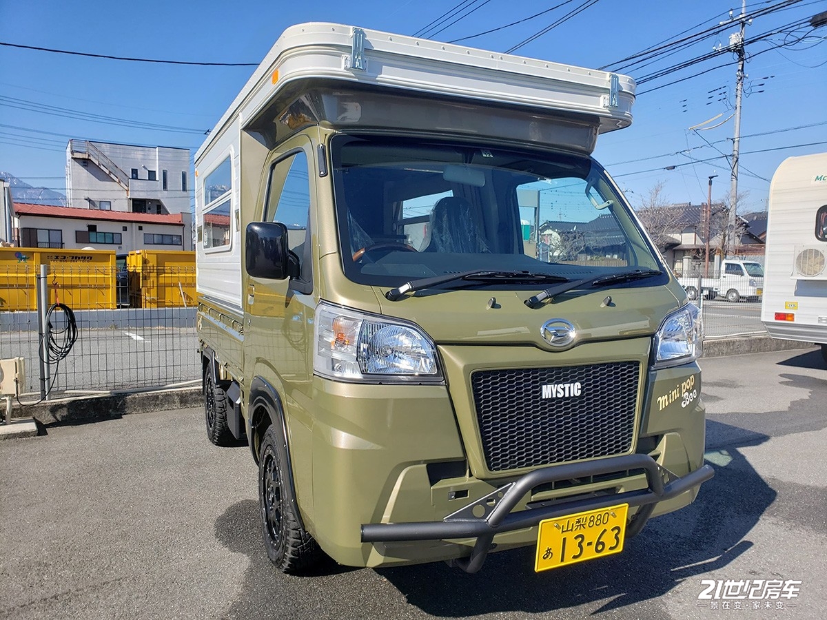 车长不到3.4米的日本大发房车居然能睡4人!3at变速箱配四驱系统