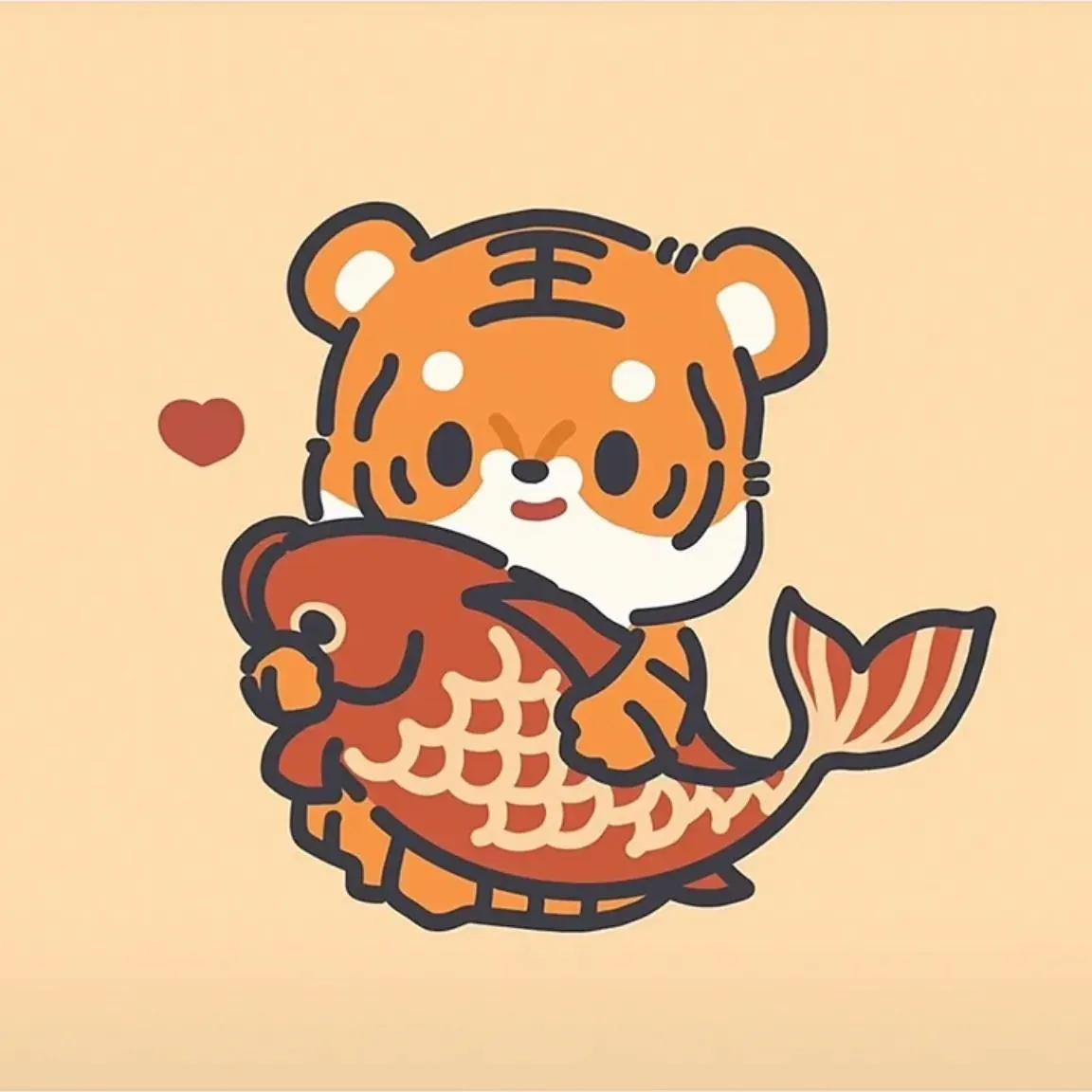 一波虎年头像正在来袭,拥有招财虎,赚钱路上永不堵