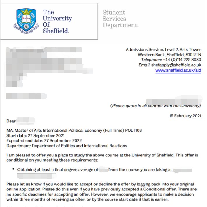 利兹大学，SOAS和谢菲尔德大学政治硕士详细介绍，附案例