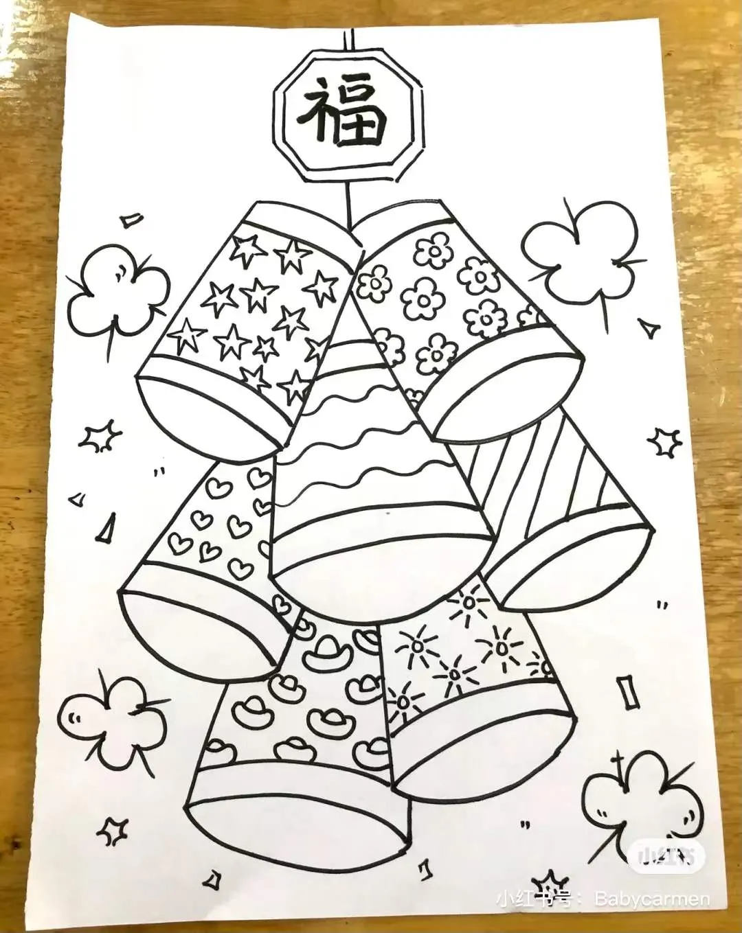 60张童趣十足的“元旦”主题画作，构图美，配色更美，每张都超赞