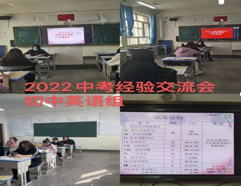 西宁市第二中学教育集团优师工作坊英语坊中考交流研讨会