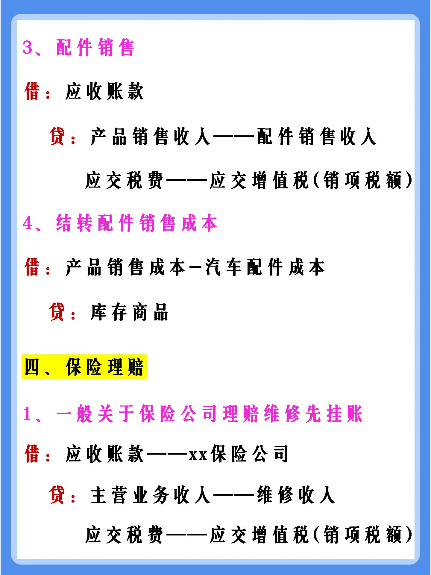 想当汽车4S店会计？有这份分录大全，新手会计也能快速胜任