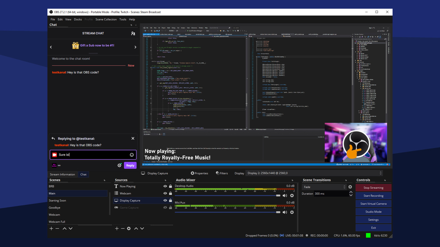 免費開源的視頻直播/錄制 OBS Studio 上架 Steam