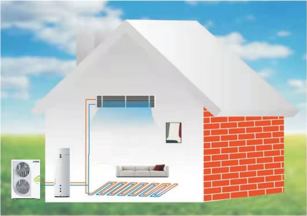 约克水生态中央空调，一款能带地暖及生活热水的中央空调