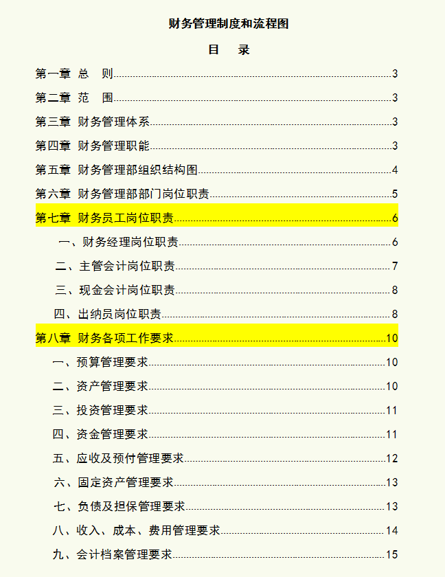 管理会计的职能（这套财务管理制度和流程图）