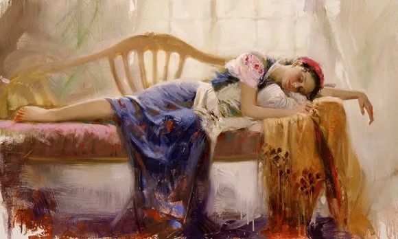 唯美色彩、潇洒笔触——德埃尼的作品